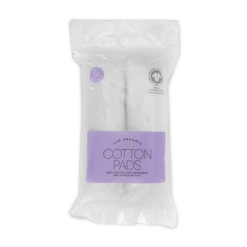 200 Pack Organic Cotton Pads Soft Makeup Remover Plain Cotton Pads White Organic - Picture 4 of 4