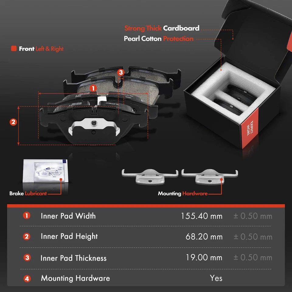 Rotores de freno delanteros y traseros perforados y pastillas de cerámica para BMW 335i 335d 335is 335xi Foto 4 de 4