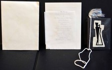 Vintage 1961 University of Notre Dame Silhouettes Invitation Complete