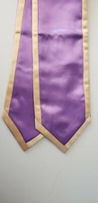 Graduation Stole 65" Lavender with Old Gold Trim