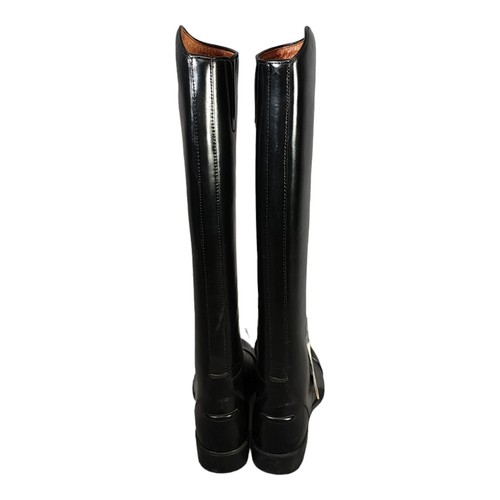 Ariat Boots 7 Womens Black 4LR Tech Heritage Field Leather Riding Block Low Lace - Picture 5 of 10