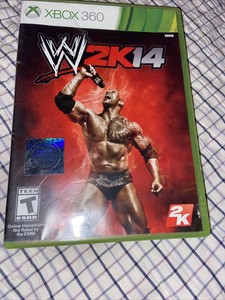 WWE 2K14 W2K14 (Microsoft Xbox 360) Case Disc and Manual - Tested Works
