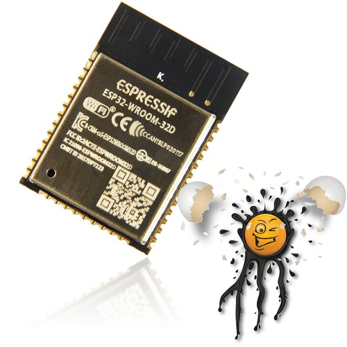 Espressif ESP32 WROOM ESP32D ESP32U 32Mbit 4MB Flash WiFi Bluetooth IoT Modul - Bild 2 von 5