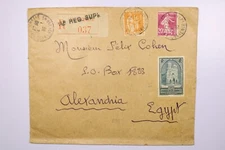 France 1935 Better Cover / TB Seals Tied on Back - L39160