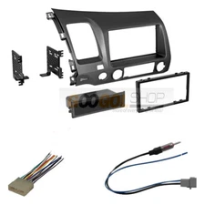 Double/Single DIN Car Stereo Dash Radio Install  Kit for 2006 - 2011 Honda Civic