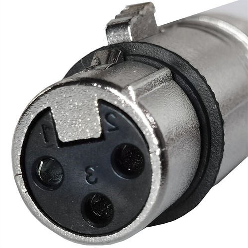3-Pin XLR - 3.5mm Female Stereo Audio Connector Microphone Metal Adaptor Coupler - Picture 19 of 42