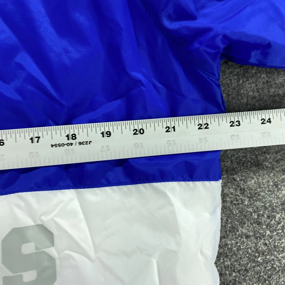 Charles River Apparel Windbreaker Jacket Men S Small Blue Zipper Hooded Lined - Image 4 of 4