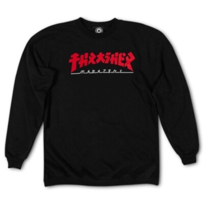 Thrasher Sweatshirt Godzilla Crewneck Black
