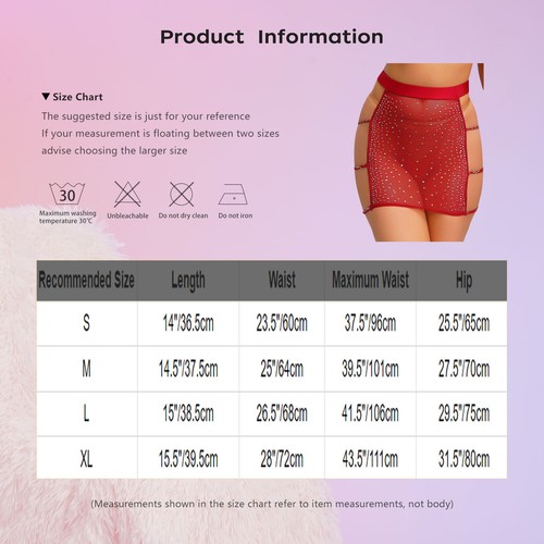 Minifalda corta ceñida al cuerpo cintura elástica malla transparente para fiesta para mujer - Imagen 71 de 79