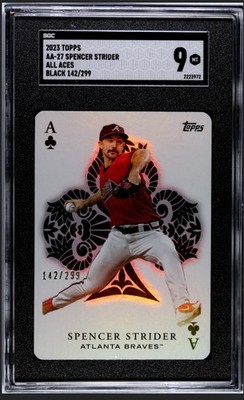 2023 All Aces  Spencer Strider  Black /299 AA-27 SGC 