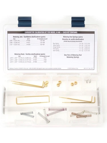 Edelbrock Calibration Kit For Use On 1406 Performer Series Carburettor Ki (1487) - Picture 2 of 12