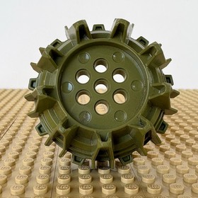 LEGO, Chima: Olive Wheel Cleats Flanges 64712, 70001, CRAWLEY's CLAW RIPPER 2013