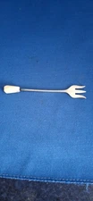 Vintage Sterling Silver & Mother of Pearl Pickle Fork Emile Viner Sheffield 1935