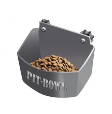 LARGE DOG Crate FOOD Bowl by Pit-Bowl Ultra-Durable BOLT-ON holds 8cups