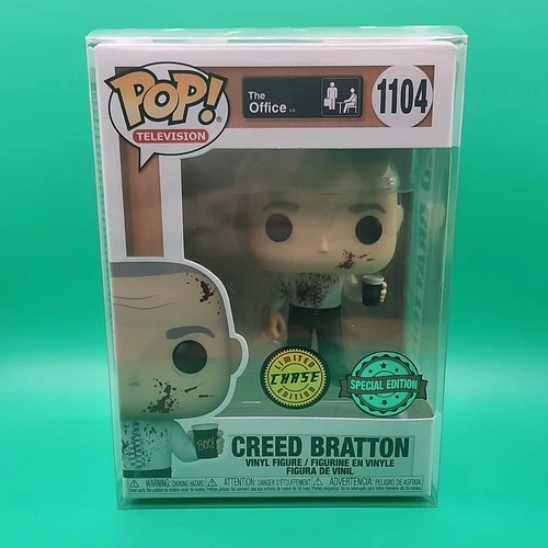 Funko Pop! Vinyl - TV - The Office - Creed Bratton CHASE! #1104 W/Protector