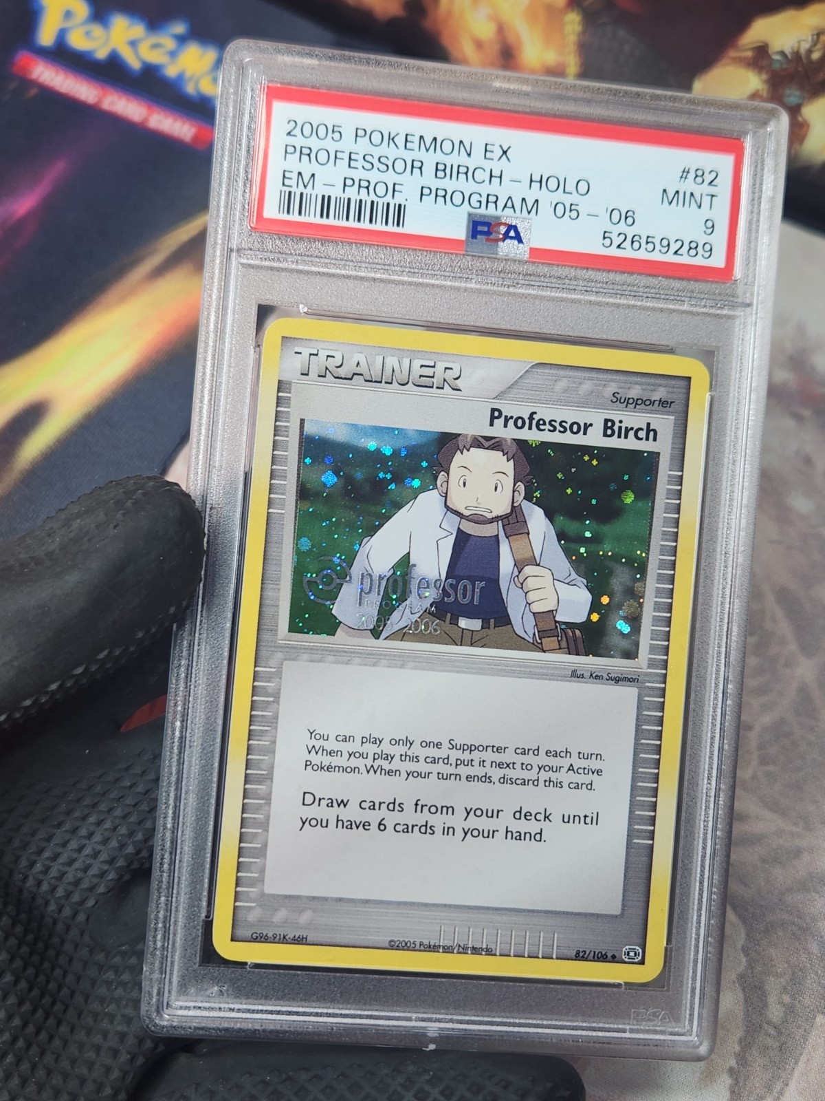 2005 Pokemon Ex Emerald Professor Program Birch Reward 05-06 #82 PSA 9 Pokémon