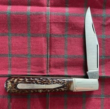 Vintage A.G. Russell Co. CM-2 Ark. USA Grand Daddy Camillus Barlow Pocket Knife