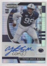 2020 Panini Prizm Draft Picks Rookies Hyper 22/75 Yetur Gross-Matos Auto 2k5
