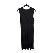 Chris McLaughlin Black Wrap Midi Dress 14