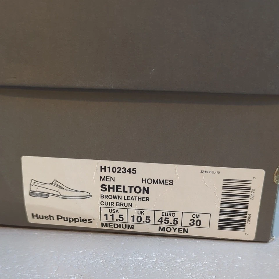 Hush Puppies Men's Shelton Loafer Brown Leather size 11.5 - Image 2 of 4