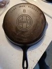 Griswold #8 Skillet 704 A Large Logo Cast Iron, Erie PA, 10.5" Diameter