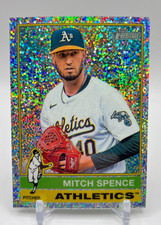 2025 Topps Heritage Mitch Spence #373 Chrome Silver Sparkle Refractor