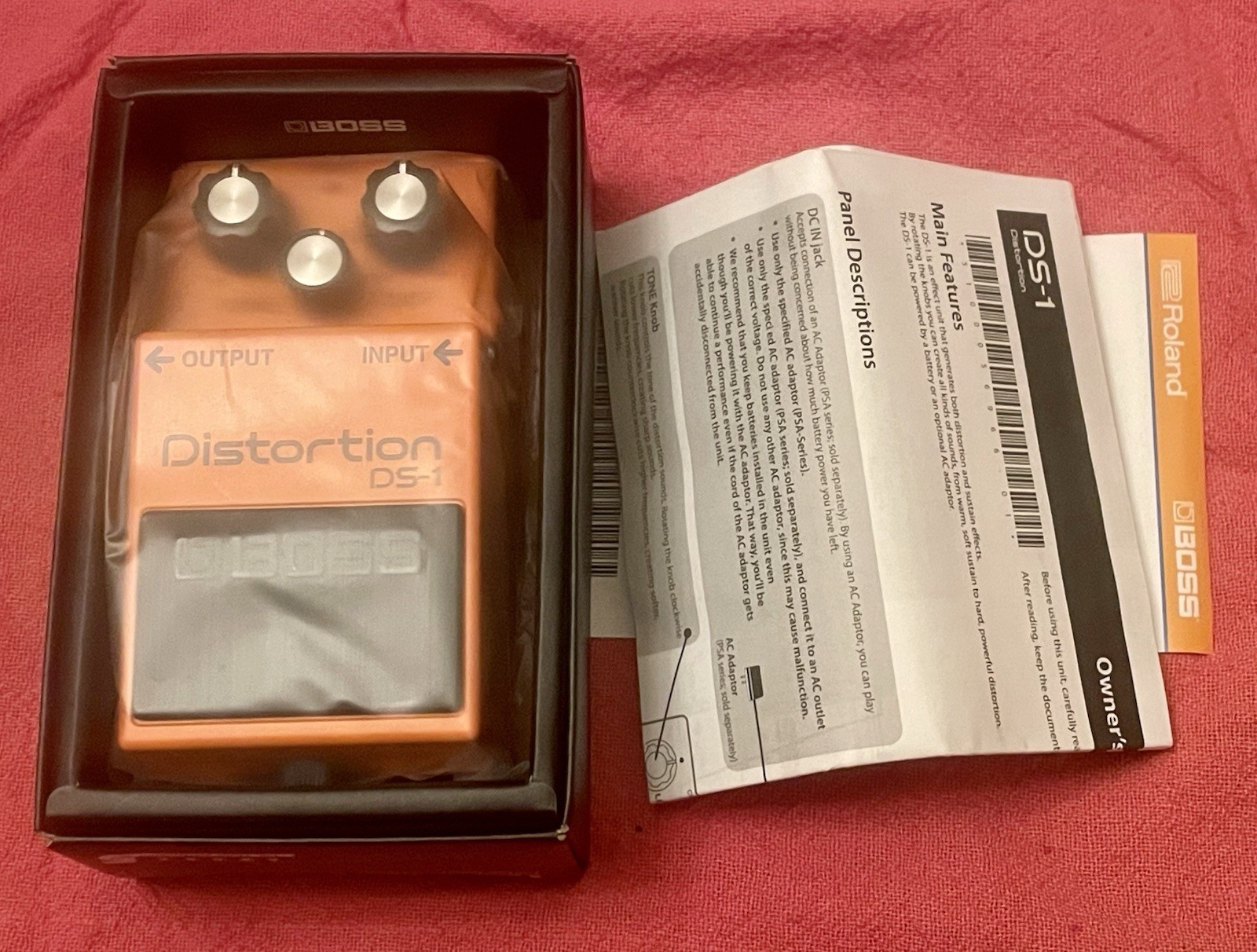 New Boss DS-1 Distortion Electric  Guitar Effect Pedal Sealed Unopened