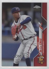 2020 Topps Pro Debut Chrome Red Refractor 3/10 Jasseel De La Cruz #PDC-28 13iq