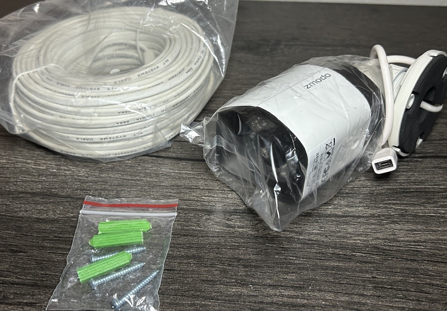 *NEW* Zmodo ZP-IBH15-S 720p sPoE Hd Wired Security Camera MicroUSB w/ Cable Lot