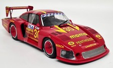Solido 1/18 Porsche 935 Moby Dick DRM Norisring 1981 + Case Diecast Model Car 
