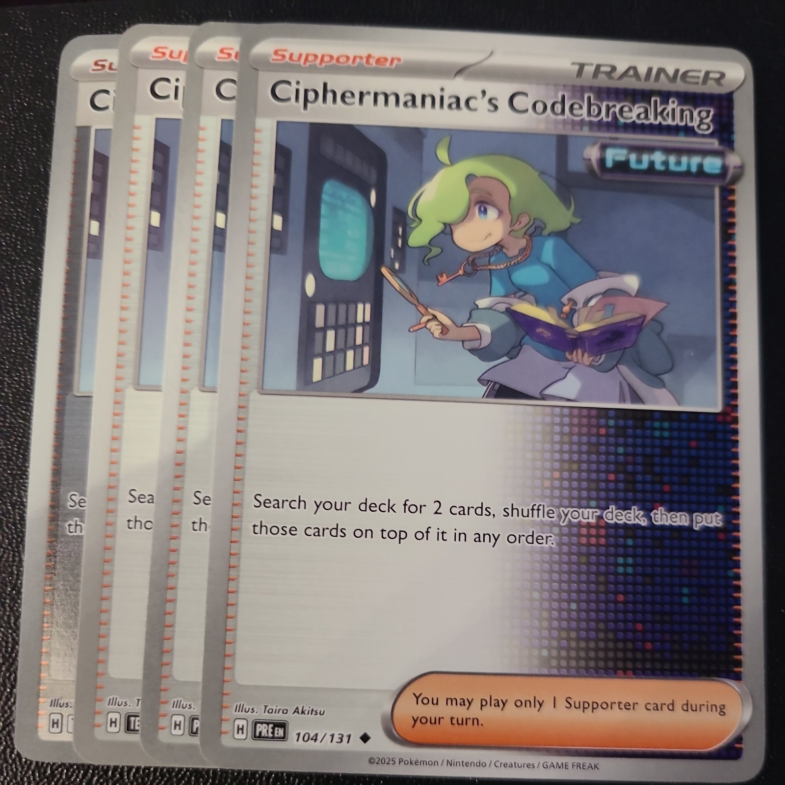 4x Ciphermaniac's Codebreaking (Playset) 104/131 - NM Condition - non-foil