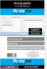 AT-A-GLANCE 2026 Planner, Daily, 5-1/2" X 8-1/2", Desk Size 4, Two Page per Day