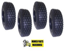 4 New 4.103.50-5 Studded Tires 4.10 3.50 5 Lawn Mower Go Kart 4.10x3.50x5