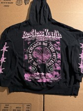 H&M Restless Youth Hoodie Women s Black xLarg...