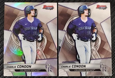 2025 Bowmans Best Charlie Condon Refractor + Base Rookie Prospect ROCKIES #TP-8