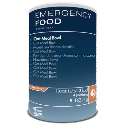 Emergency Food Oat Meal Bowl 650 g Dose Prepper Notnahrung Langzeitnahrung