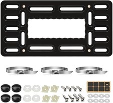 XCLPF Front License Plate Bracket,No Universal Black license plate bracket