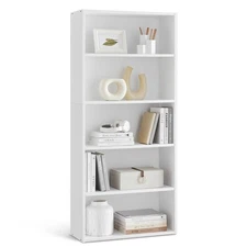 CUSTOS Collection - Bookshelf, 5-Tier Bookcase, Book Shelf, Open Storage Shel...
