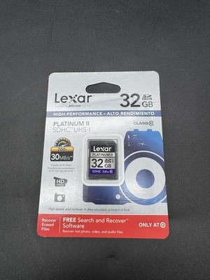 Lexar   Platinum II   32GB   SDHC   UHS-I   Class 10   200x   Memory Card   New!
