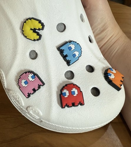 Authentic Croc Brand Jibbitz Shoe Charm Pac Man Ghosts Snoopy - Picture 5 of 10