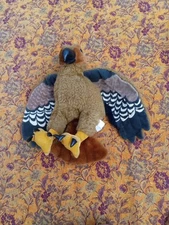 RARE RETIRED Folkmanis Redtailed Hawk Hand Puppet 14 Inch (No Snake)