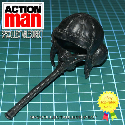 Action Man Vintage Palitoy RAF Pilot Fliegerhelm, Maske, Pfeife 1978 KOSTENLOSER VERSAND UK