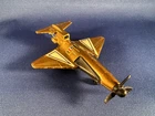 Vintage Mattel Hot Wheels 1970 Hot Birds Cloud Hopper Gold Diecast Airplane NICE