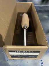 Curry Stainless Steel Trowel 5 x 16 Inch with Wooden Handle Plastering Finish