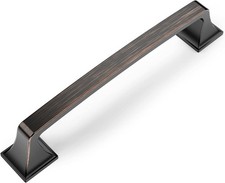 Amerdeco 10 Pack Cabinet Pulls 5 Inch Hole Centers, Oil Rubbed Bronze