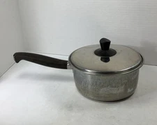 Vintage Sears 1 qt Sauce Pan With Lid Stainless Steel Saucepan 1qt