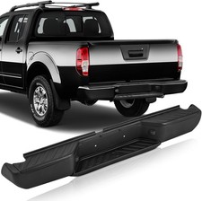 Steel Rear Step Bumper Black 05-21 Nissan Frontier w/o Sensor Holes NI1103115