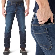 5.11 Tactical Defender Flex Slim Jean men’s size 33x32 dark wash indigo 7 pocket