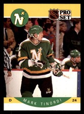  145 Mark Tinordi 24 North Stars 1990 Pro Set Hockey Sports Trading Card 