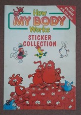 How My Body Works Educational Sticker Book Album Complete Science Human Anatomy